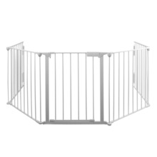 Peisgitter hvit 5-delt 135 x 75,5 x 115 cm - Glöd